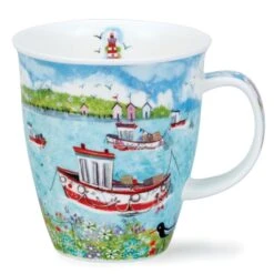 DUNOON Nevis Coastal View Fishing Boats Mug