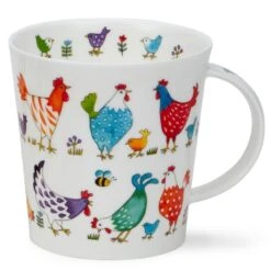DUNOON Cairngorm Bright Bunch Chicken Mug