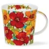 DUNOON Cairngorm Flower Shower Red Mug