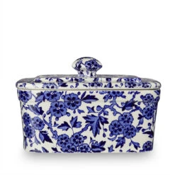 812010026 Burleigh Blue Arden Butter Dish 400g/1lb