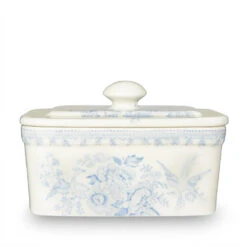 813010026 Burleigh Blue Asiatic Pheasant Butter Dish 400g/1lb