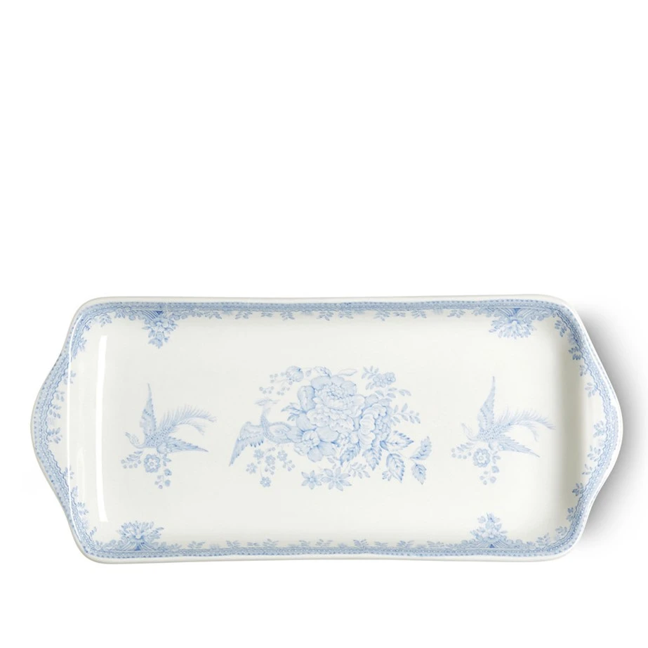 813010076 Burleigh Blue Asiatic Pheasant Rectangular Tray - Image 2