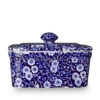 815010026 Burleigh Blue Calico Butter Dish 400g/1lb