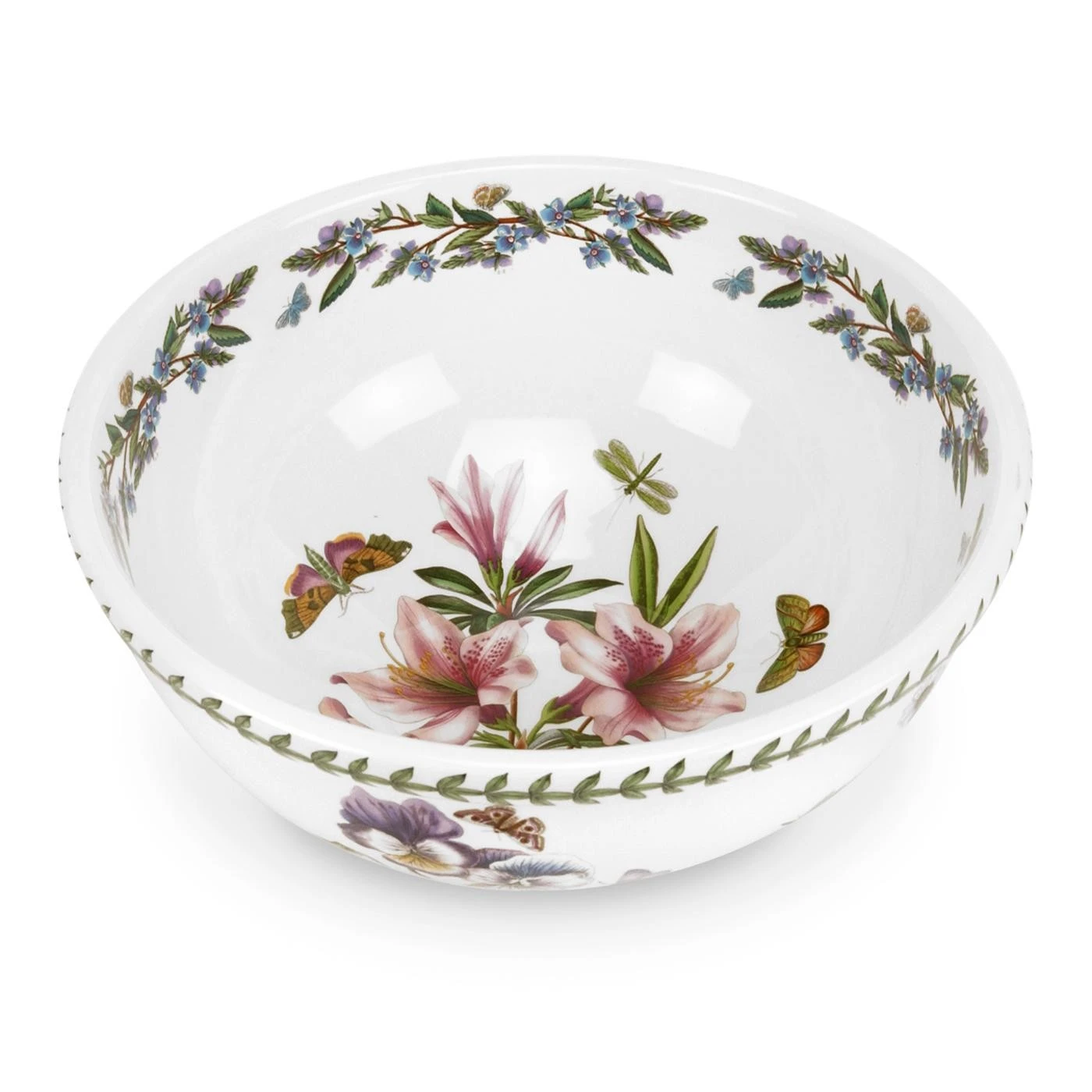 BOTANIC GARDEN Salad Bowl 11" Lily Flowered Azalea BG45000