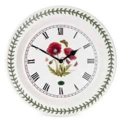 BOTANIC GARDEN Wall Clock Poppy 10" BGPO61000