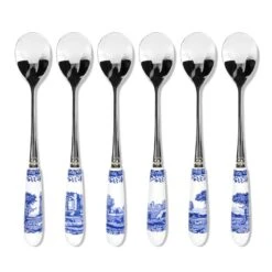 Spode Blue Italian Tea Spoons Set Of 6 1101
