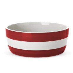 Cornishware - Cornish Red Vegetable Serving / Dog Bowl 852701