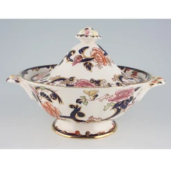 Masons Blue Mandalay Covered Vegetable Dish