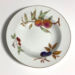 Royal Worcester Evesham Gold Rim Bowl 27cm/10.5" (Peach/Cherry)