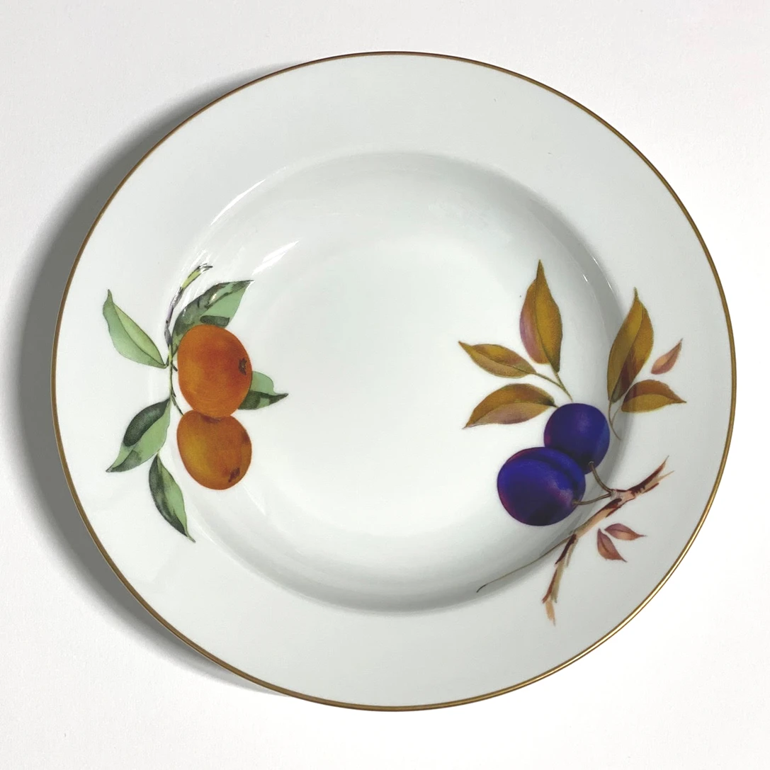 Royal Worcester Evesham Gold Rim Bowl 23cm/9" UK