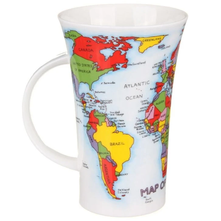 DUNOON Glencoe Map Of The World Mug - Image 3