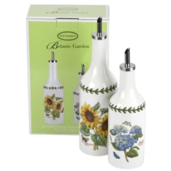 BOTANIC GARDEN Oil & Vinegar Set Sunflower/Hydrangea BG78885*