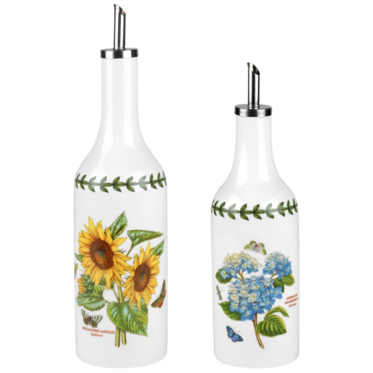 BOTANIC GARDEN Oil & Vinegar Set Sunflower/Hydrangea BG78885* - Image 2