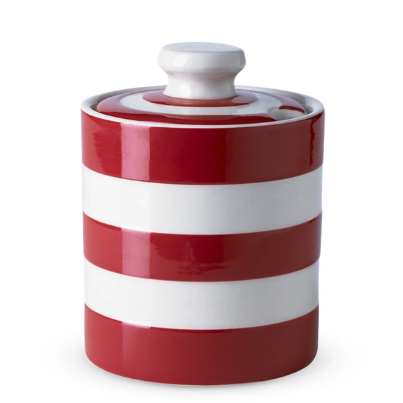 Cornishware - Cornish Red Honey/Marmalade Jar 8oz 082148