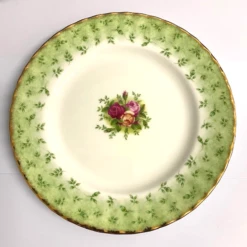 Royal Albert Old Country Roses Green Border Plate 20cm/8"