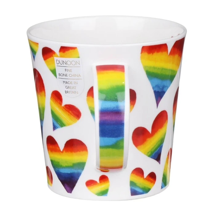 DUNOON Cairngorm Rainbow Hearts Mug* - Image 2