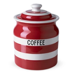 Cornishware - Cornish Red Storage Jar Coffee 30oz 082957