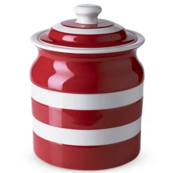 Cornishware - Cornish Red Storage Jar Plain 60oz 083107
