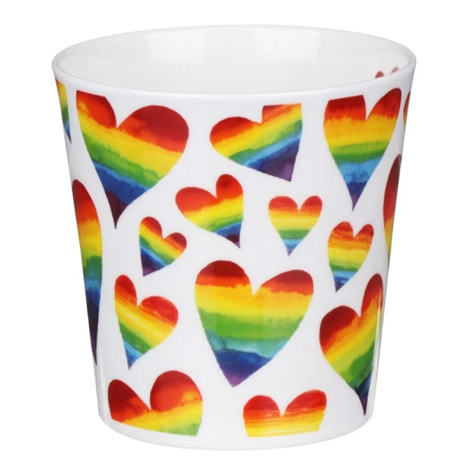 DUNOON Cairngorm Rainbow Hearts Mug* - Image 4