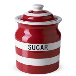 Cornishware - Cornish Red Storage Jar Sugar 30oz 082971