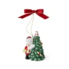 Spode Christmas Tree - Ornament Snowman Hugging Christmas Tree
