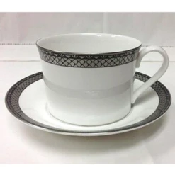 Spode Argent Teacup & Saucer