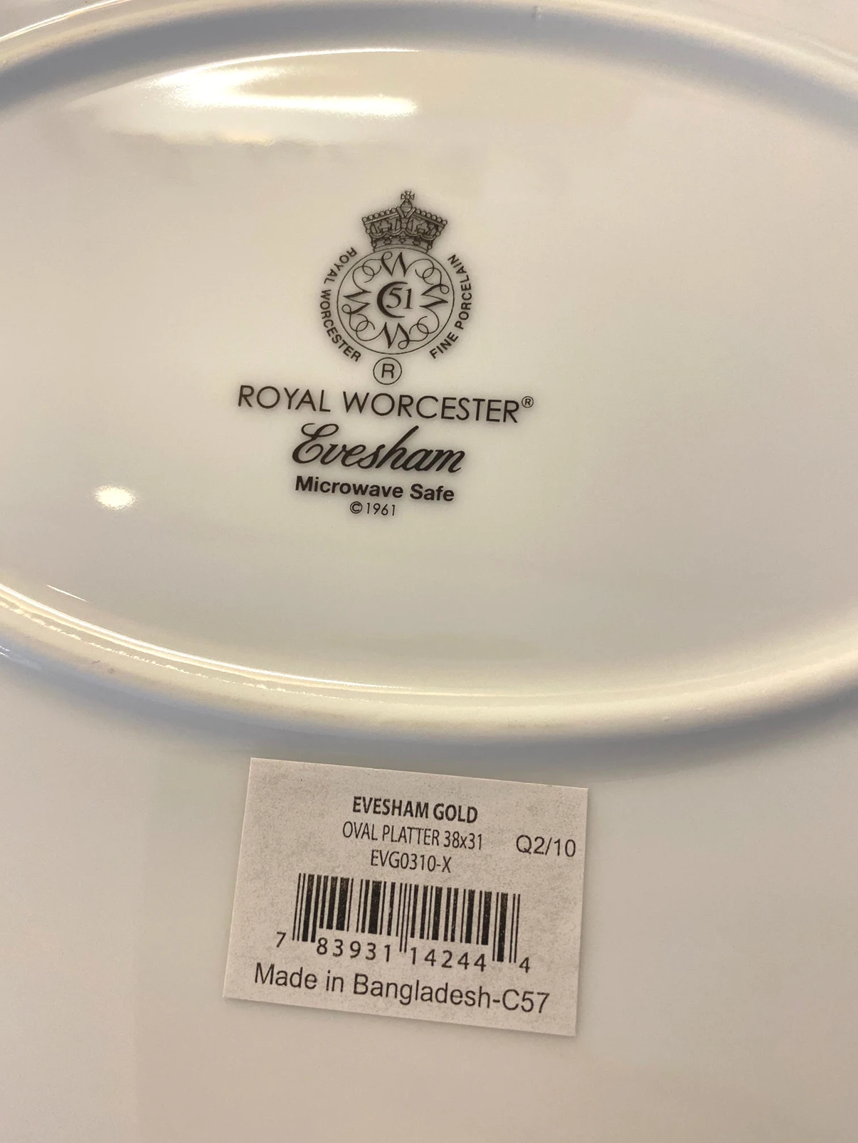 Royal Worcester Evesham Gold Oval Platter 38cm - Image 4
