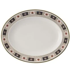 Royal Crown Derby - Derby Border - Oval Platter 13"