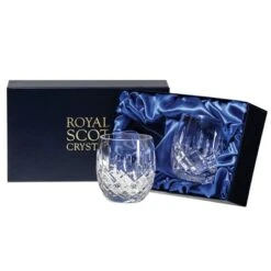 Royal Scot - London Barrel Tumbler 8oz Pair Presentation Boxed