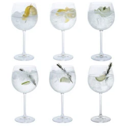 DARTINGTON Party Pack Of 6 Gin Copa Glasses ST3171/3/6PK
