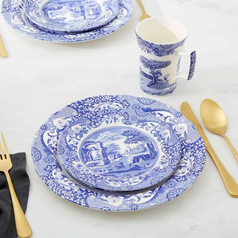 Spode Blue Italian 12 Piece Set (Made In England) 8544 - Image 3