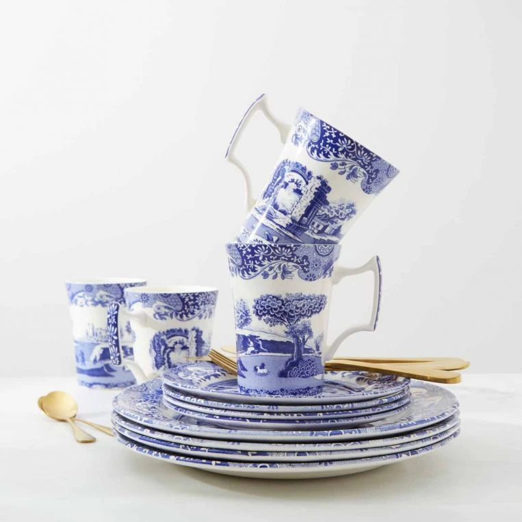 Spode Blue Italian 12 Piece Set (Made In England) 8544 - Image 4