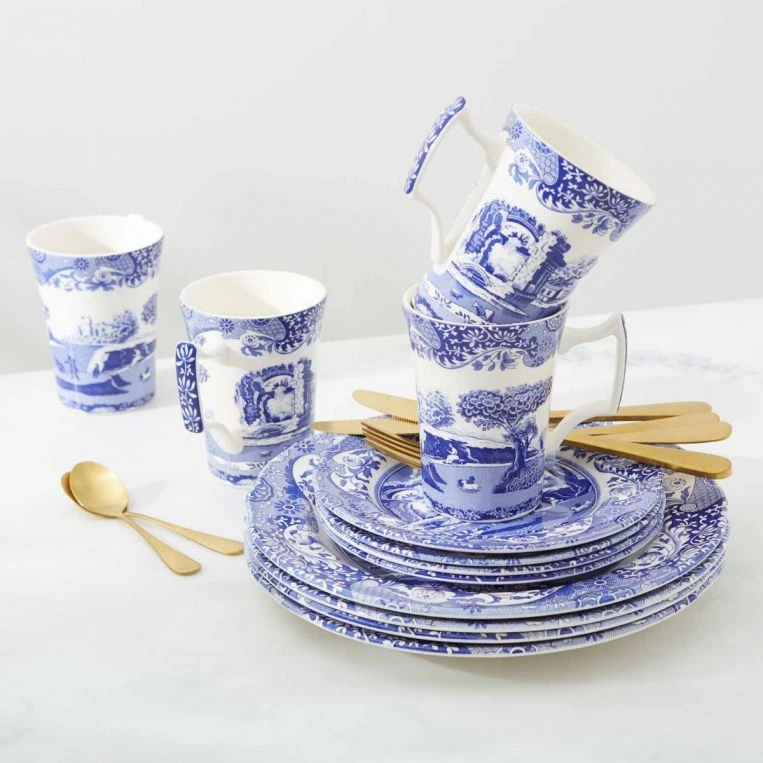 Spode Blue Italian 12 Piece Set (Made In England) 8544 - Image 5