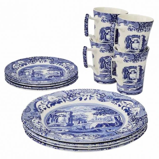 Spode Blue Italian 12 Piece Set (Made In England) 8544 - Image 2