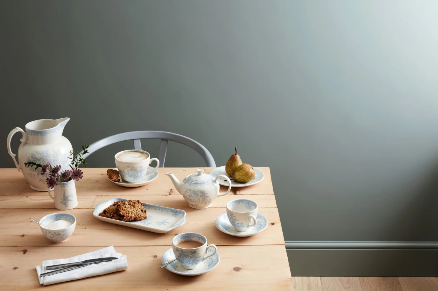 813011017 Burleigh Blue Asiatic Pheasant Sugar Bowl 9.5cm/4" - Image 3