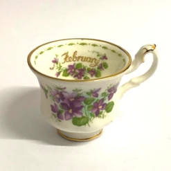 Royal Albert Flower Of The Month Mini Cup ONLY February Violets