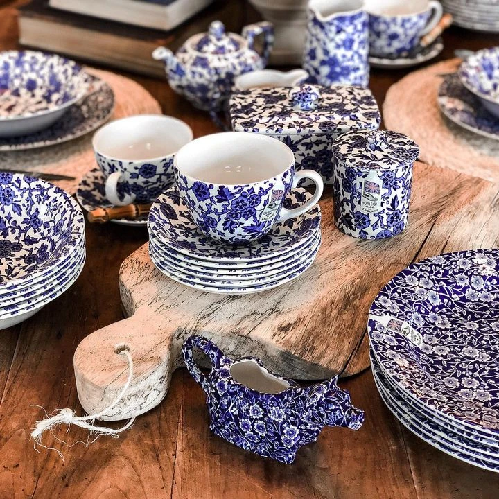 812010064 Burleigh Blue Arden Covered Jam/Sugar Jar - Image 2