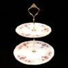 Duchess Fine Bone China June Bouquet 2 Tier Cake Stand