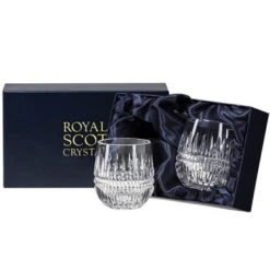 Royal Scot - Iona Barrel Pair Of Tumblers 8oz Presentation Box