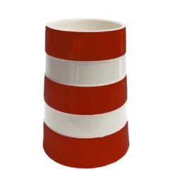 Cornishware - Cornish Red Lighthouse Vase Medium MEDVASE