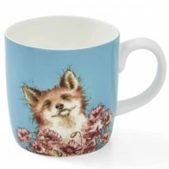 Wrendale - Large Mug Poppy Field (Fox) 4020