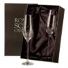 Royal Scot - Pair Of Diamante Crystal Champagne Flutes