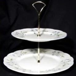 Duchess Fine Bone China Harebell 2 Tier Cake Stand