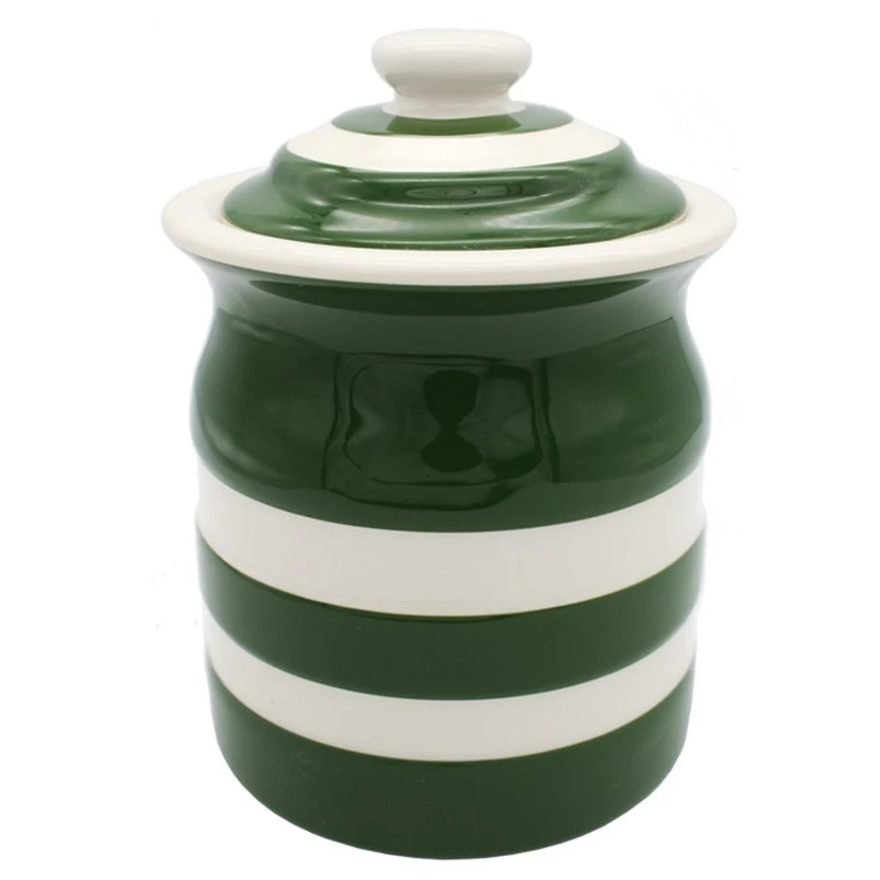 Cornishware - Adder Green Storage Jar Plain 30oz 082933