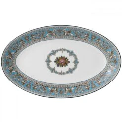 Wedgwood Florentine Turquoise Oval Plate 26cm
