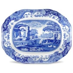 Spode Blue Italian Oval Dish 35cm 0430